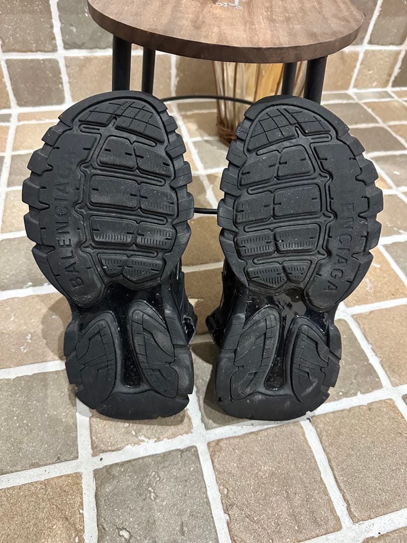 BALENCIAGA バレンシアガ トラックサンダル 24.5cm ブラック