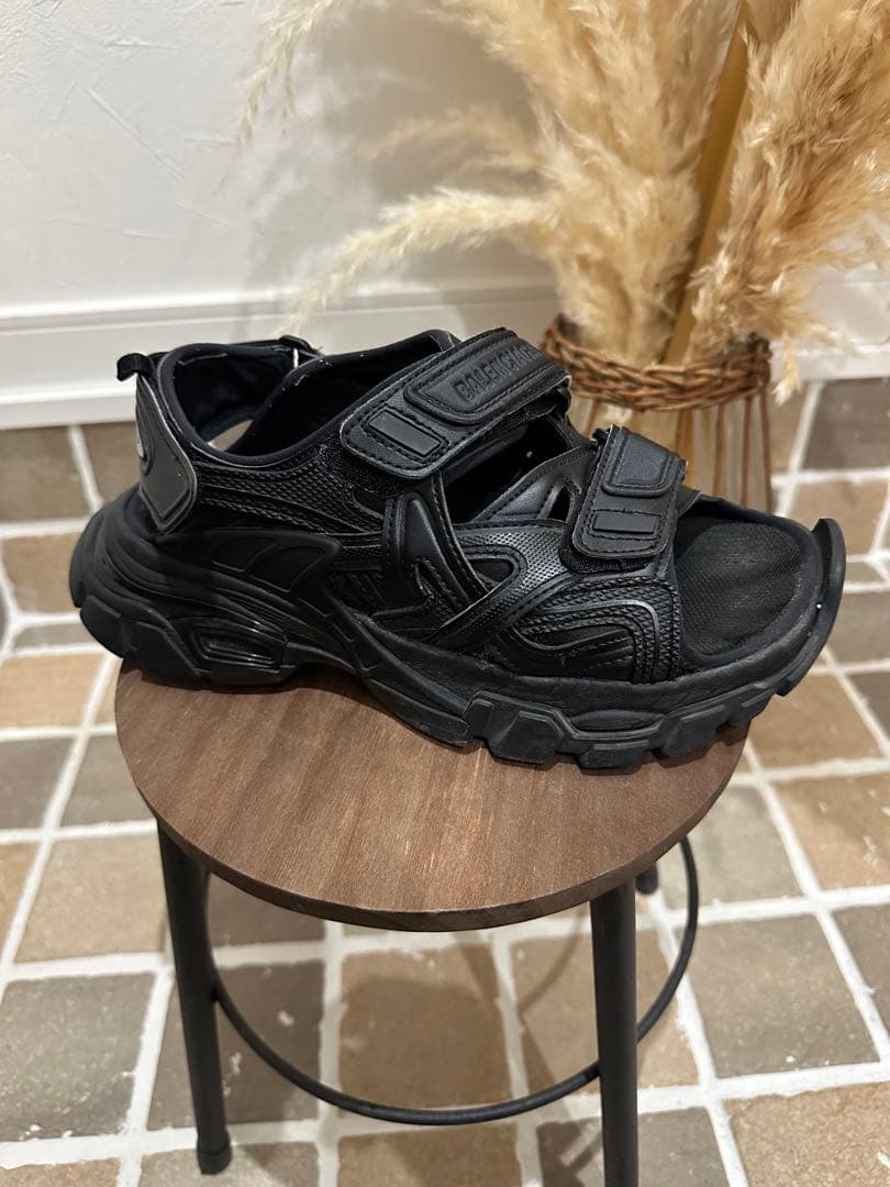 BALENCIAGA バレンシアガ トラックサンダル 24.5cm ブラック