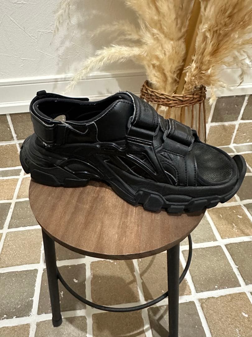 BALENCIAGA バレンシアガ トラックサンダル 24.5cm ブラック