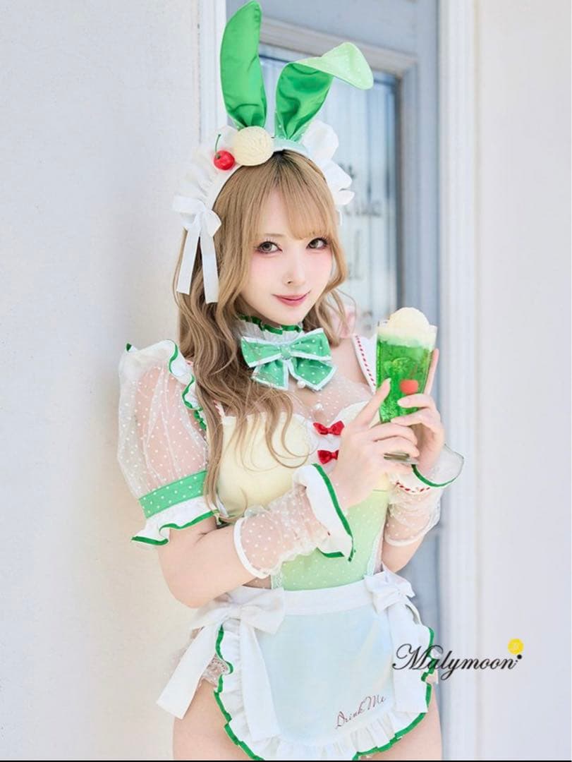 アイスクリームソーダバニーメイド　グリーン　マリームーン　Malymoon