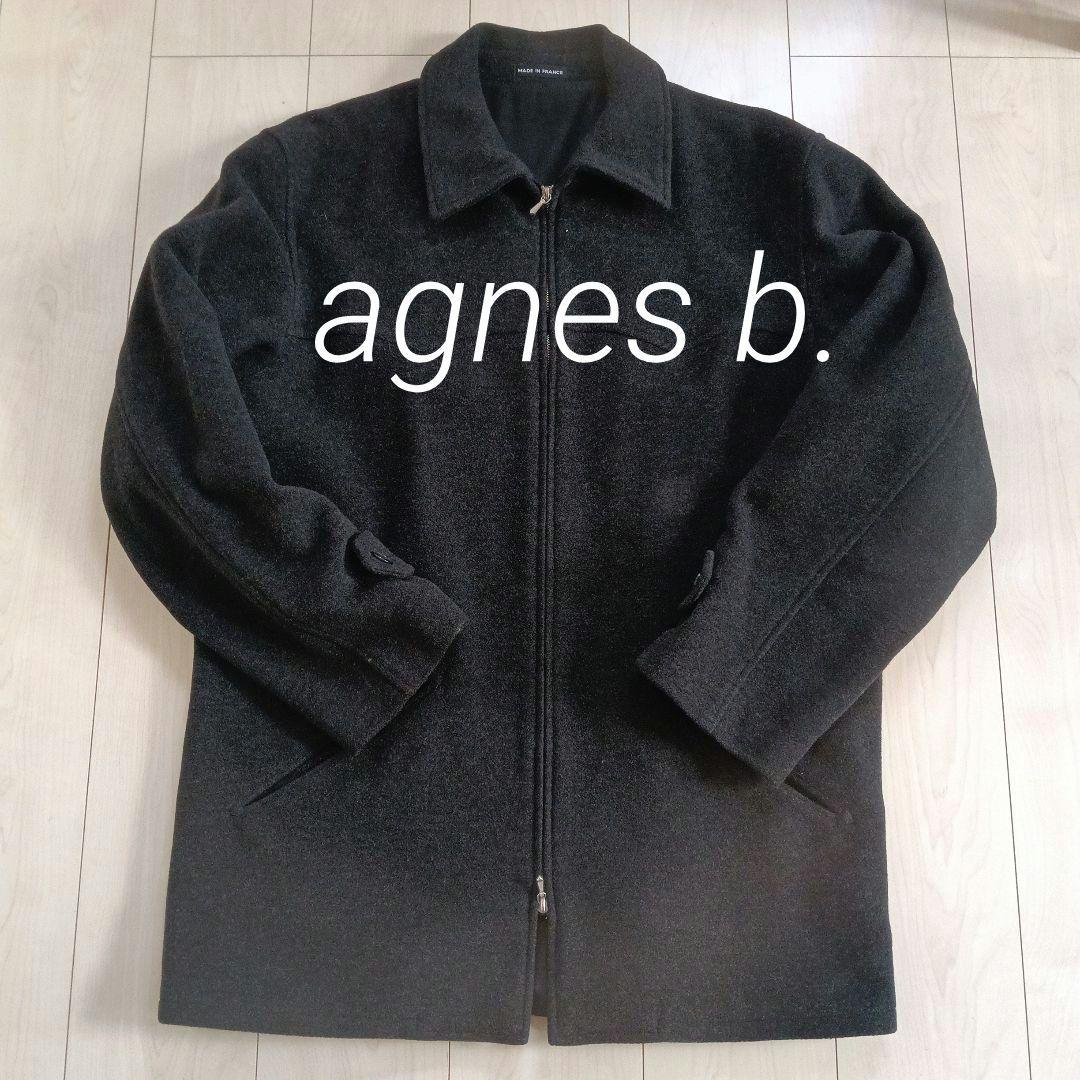 agnes b./アニエスベー/ウールジャケット/ジップアップ/size①