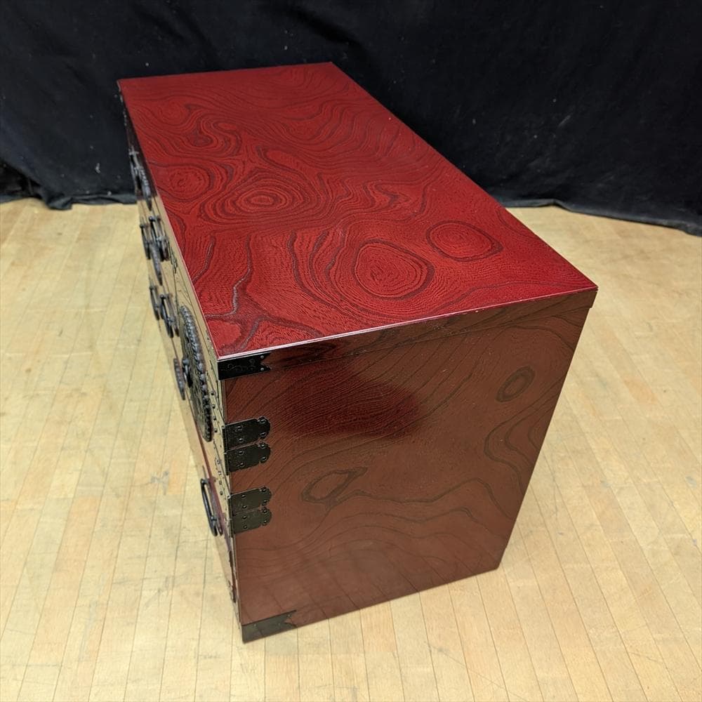 青木産業　欅　ケヤキ　民芸箪笥　箪笥　チェスト　ローチェスト　引き出し　ドロワー