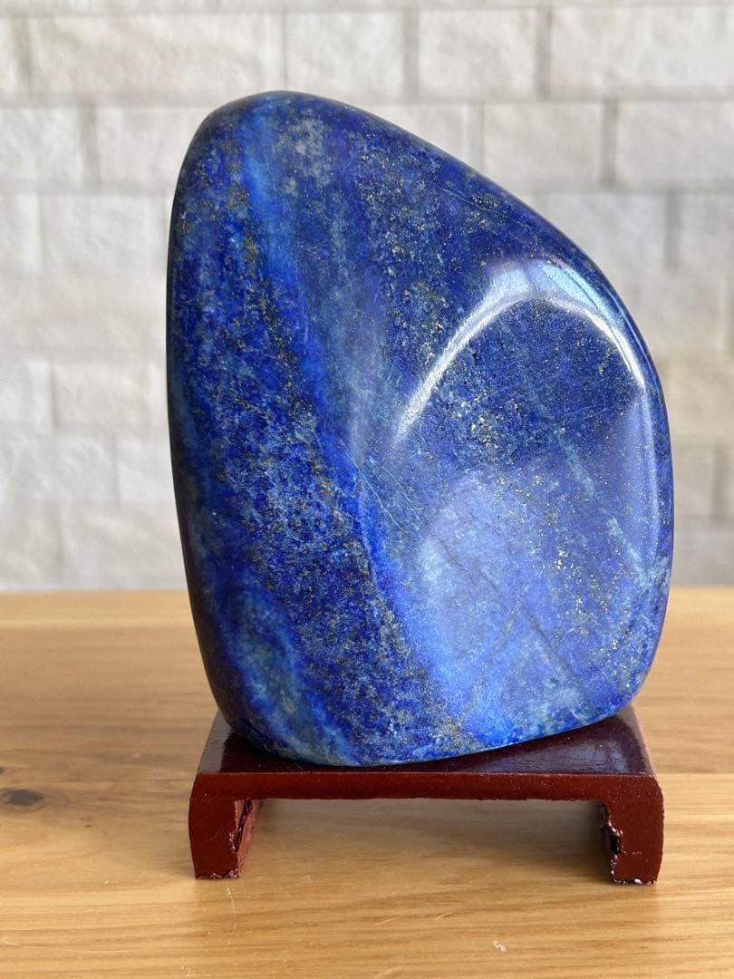 ラピスラズリ　磨き石　原石　491g
