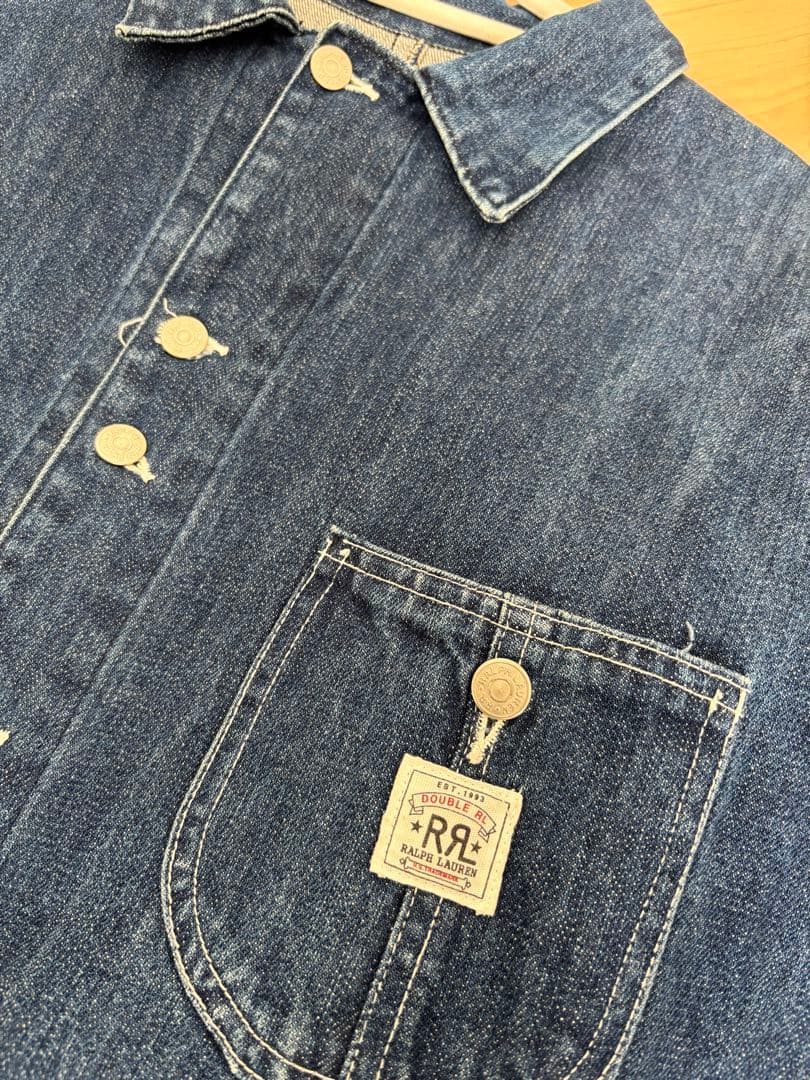 RRL 三つ星　デニムジャケット　カバーオール　90s