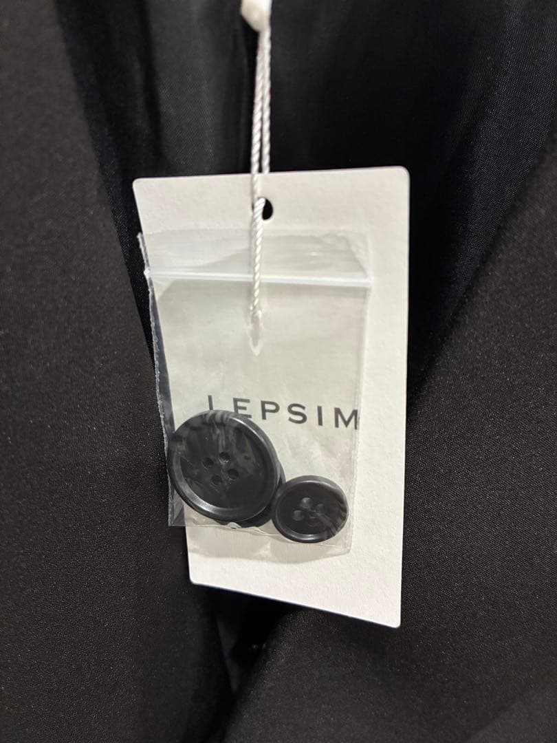 LEPSIM Wクロスジャケット ブラック