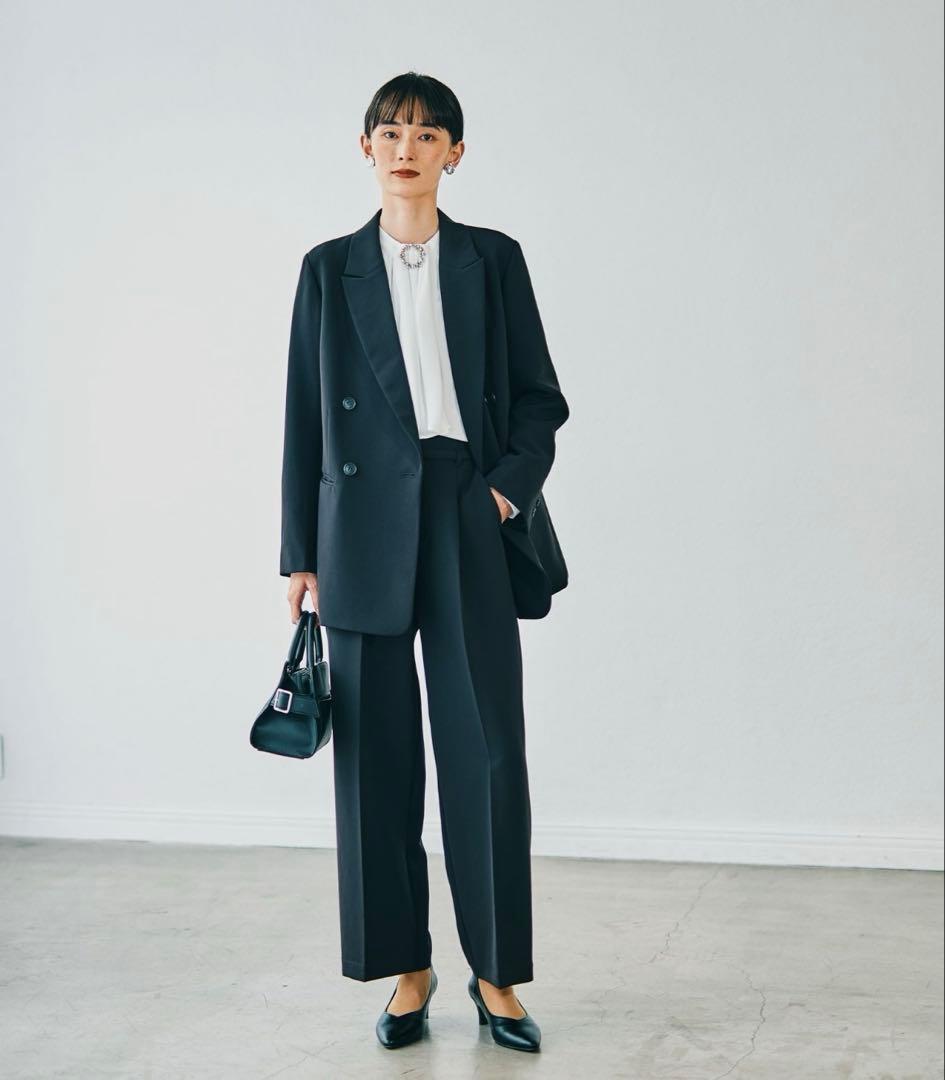 LEPSIM Wクロスジャケット ブラック