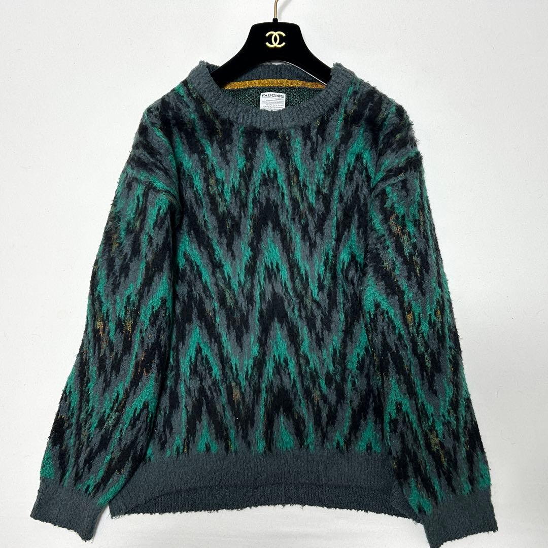 FACCIES 【美品】セーター シャギープルオーバーニット 定価48,000円