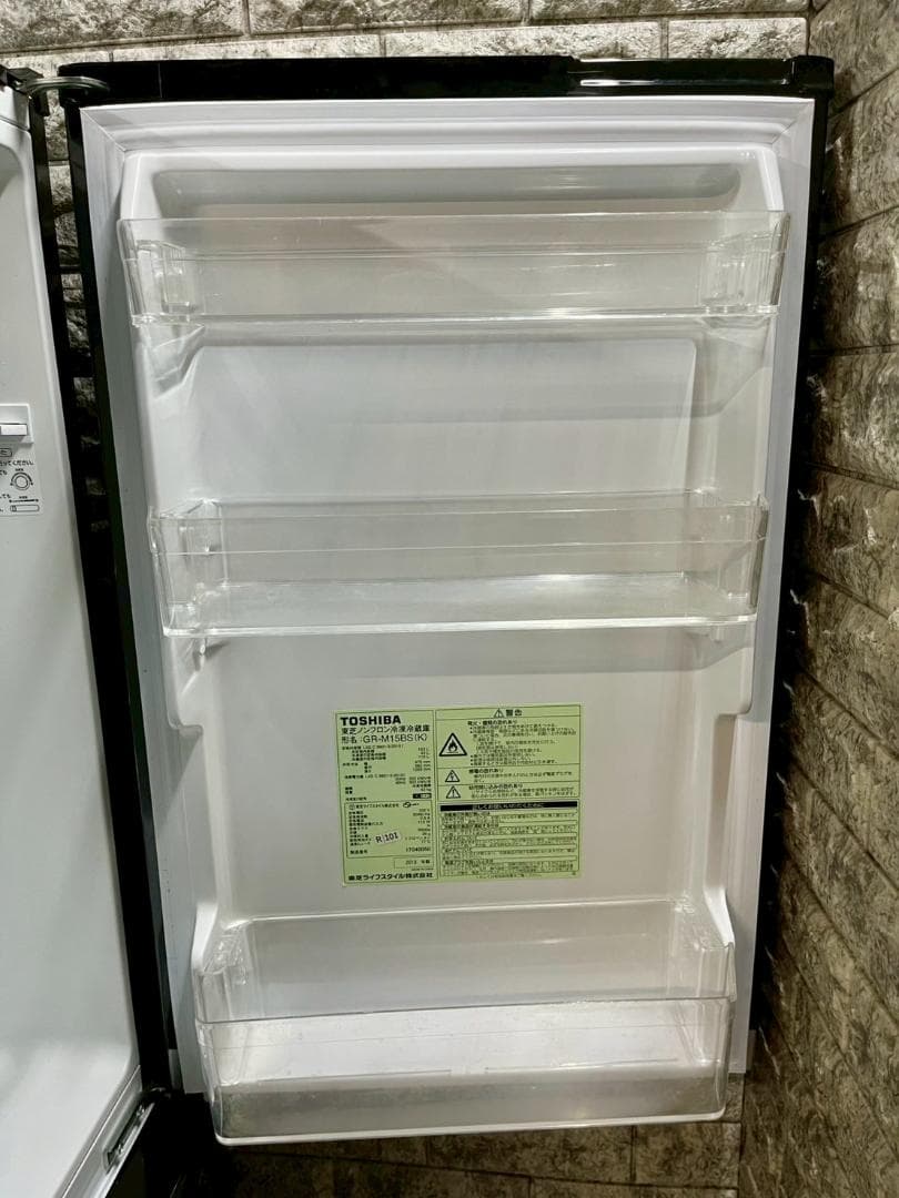 大阪送料無料★3か月保障★冷蔵庫★2018年★GR-M15BS(K)★R-101