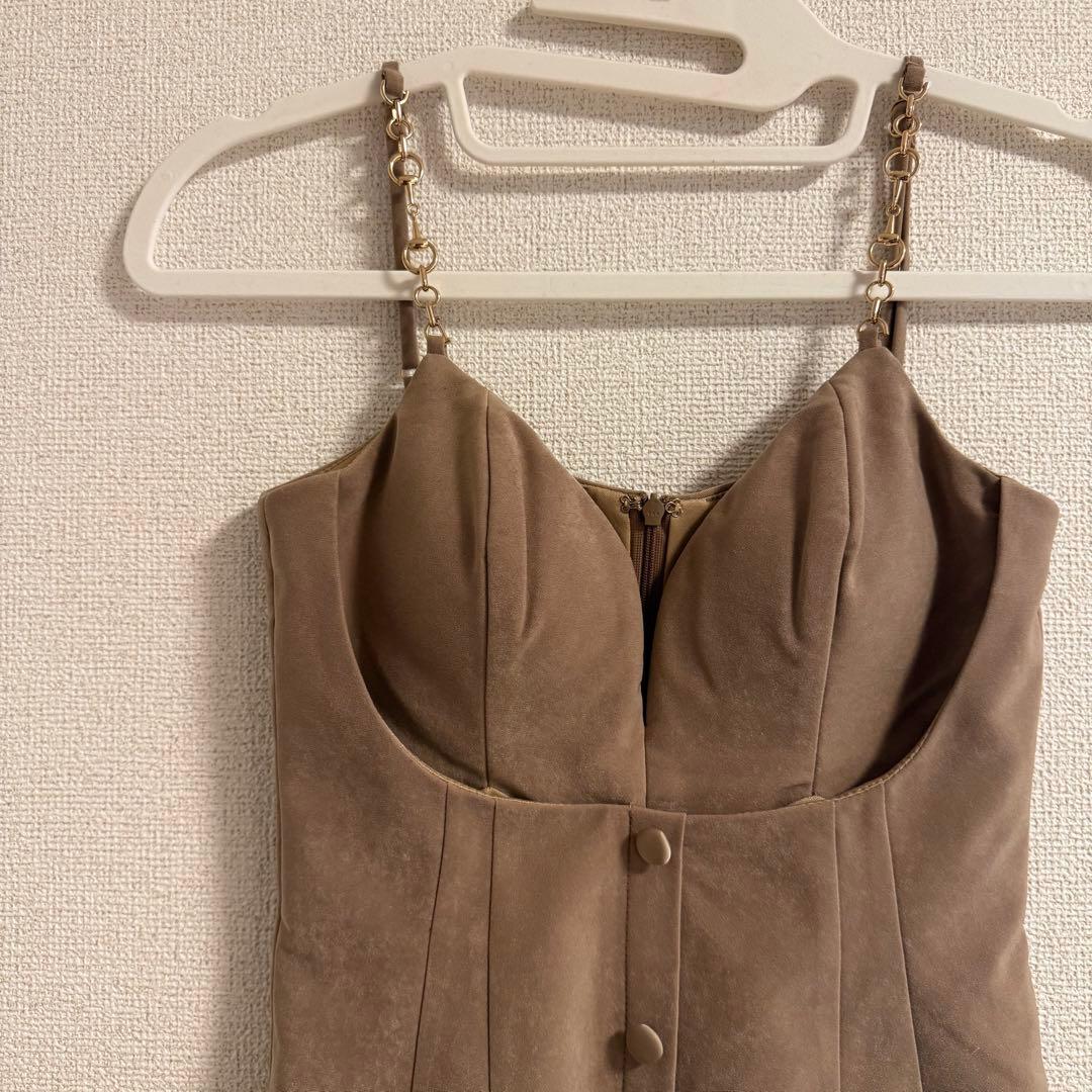 ほぼ未使用　ROBEdeFLEURS Glossy キャバドレス　ミニドレス