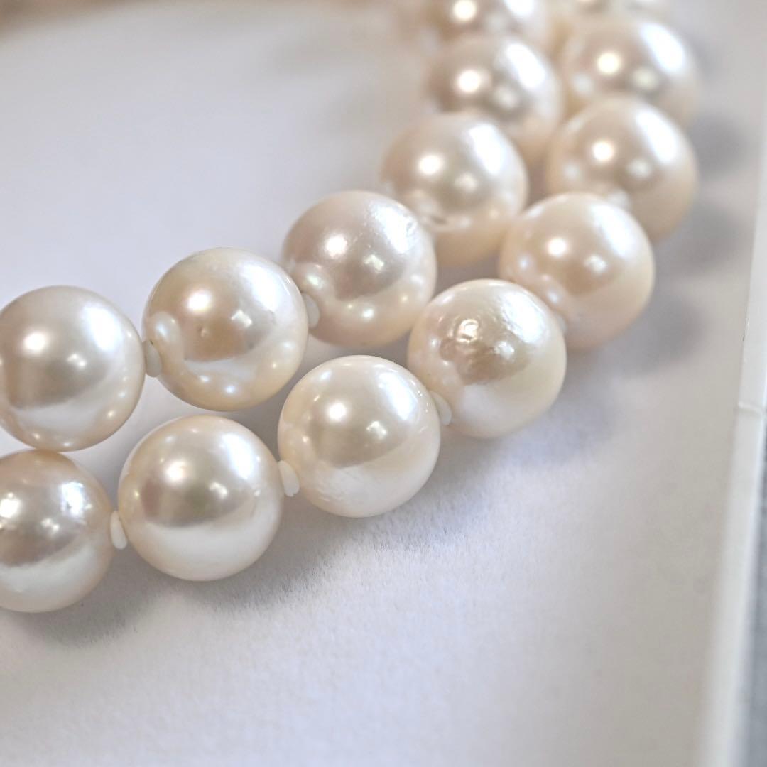 【高級・高島屋購入品】アコヤ　パール　ネックレス　本真珠　大珠　8.5ミリ