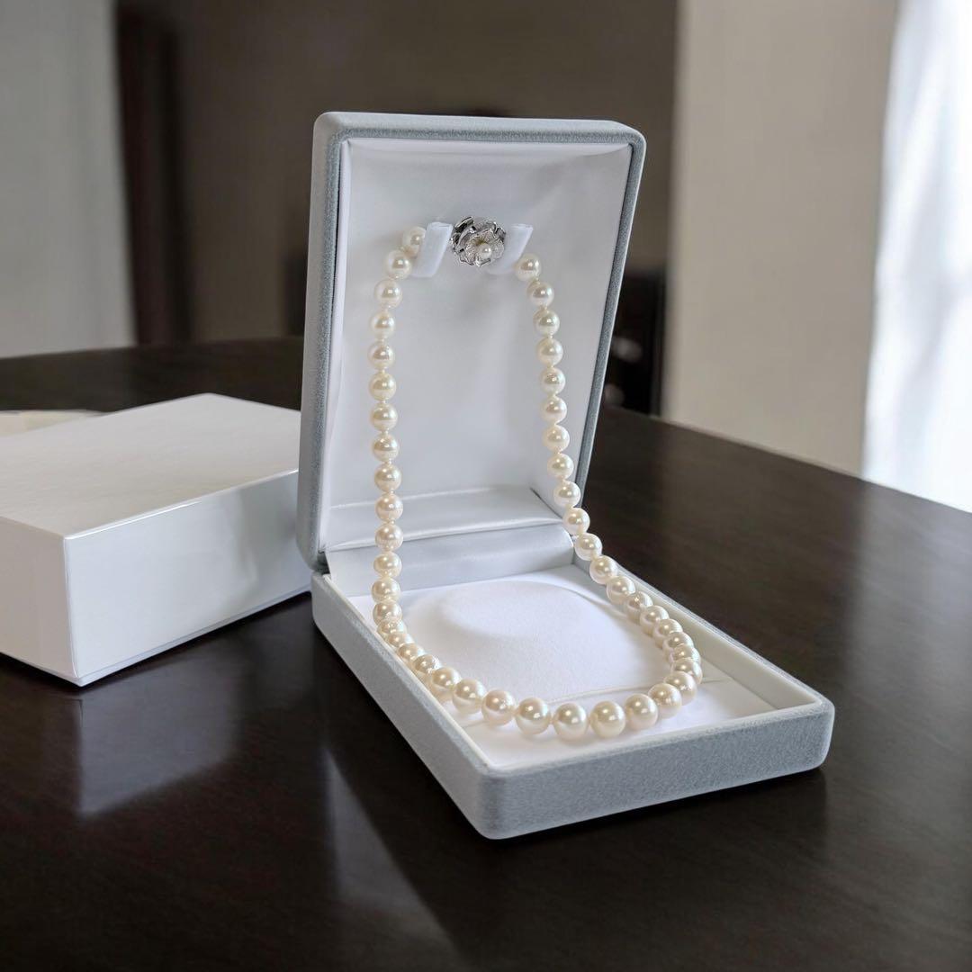 【高級・高島屋購入品】アコヤ　パール　ネックレス　本真珠　大珠　8.5ミリ