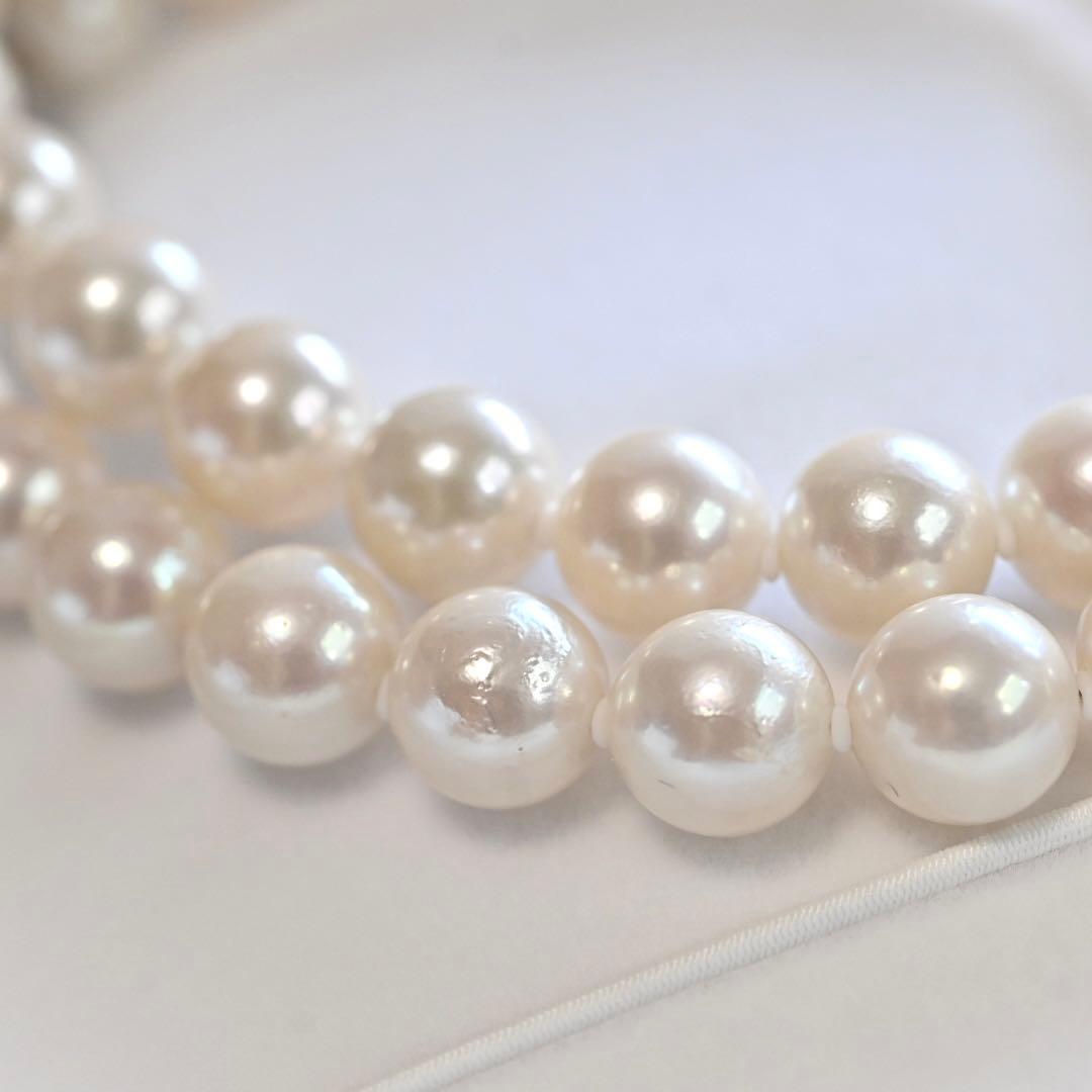 【高級・高島屋購入品】アコヤ　パール　ネックレス　本真珠　大珠　8.5ミリ