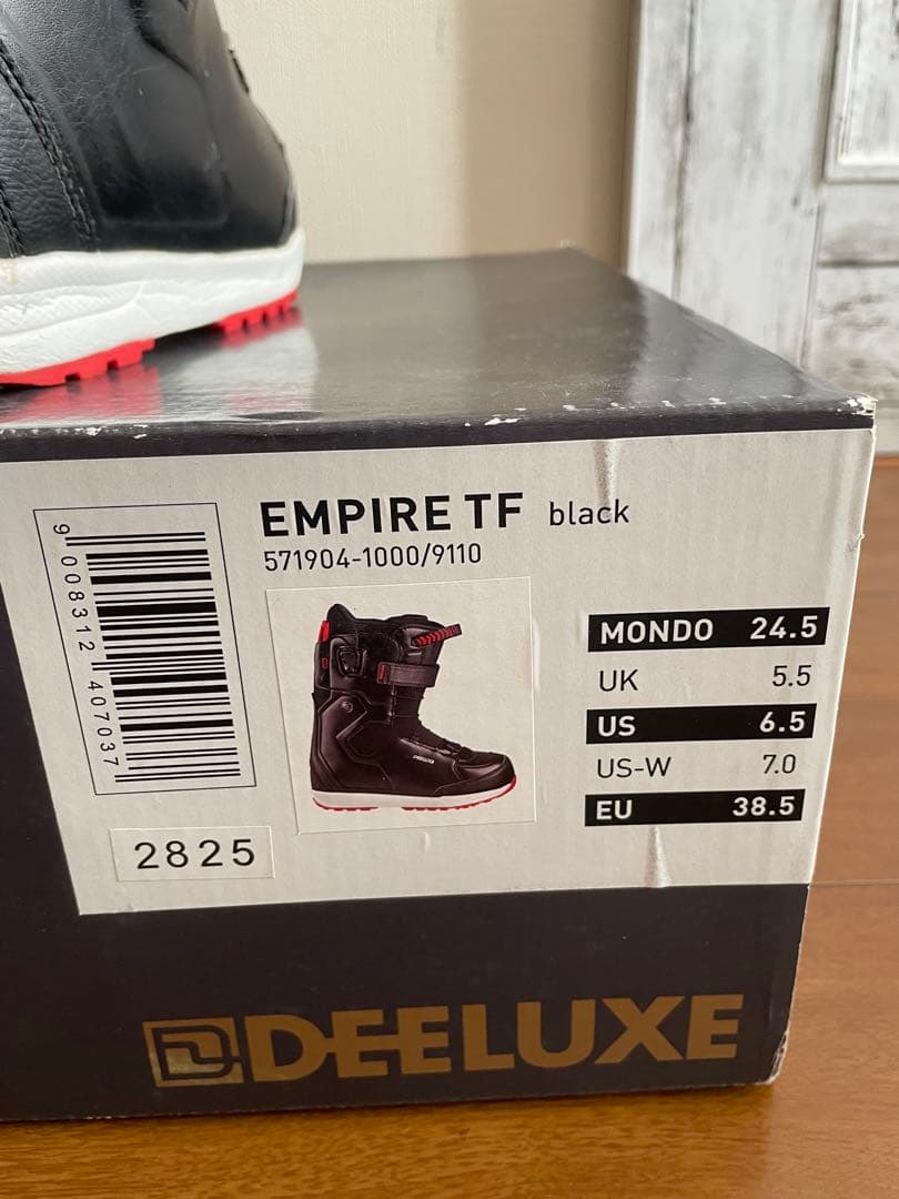 DEELUXE Empire スノーボードブーツ ブラック/レッド