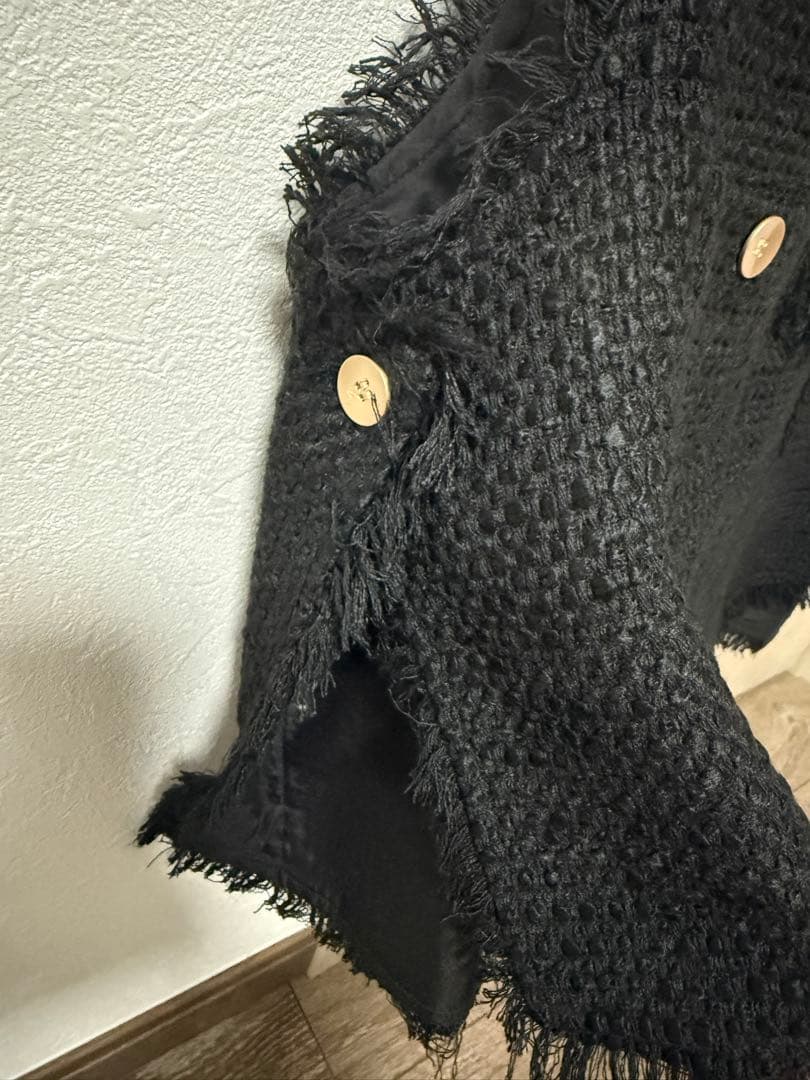 ＊かずみmama＊様★今期新作CYAN TOKYO バックオーバーツイードベスト