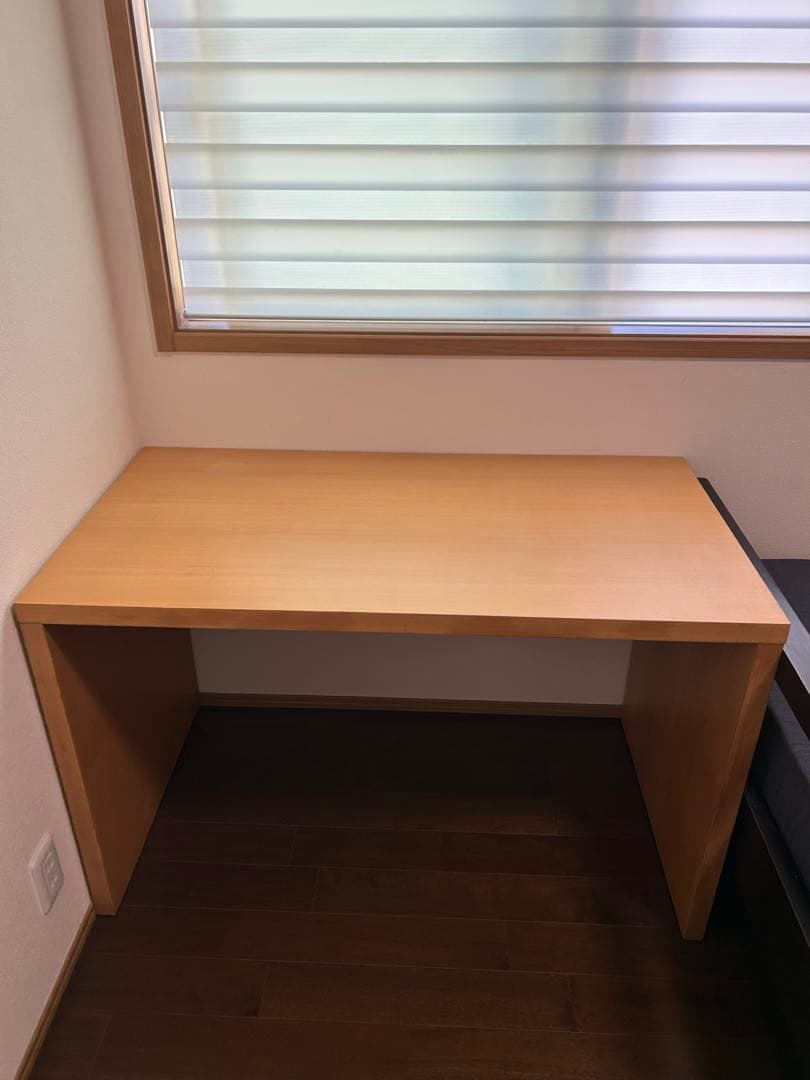 無印良品　MUJI 無垢材デスク　オーク材　コの字
