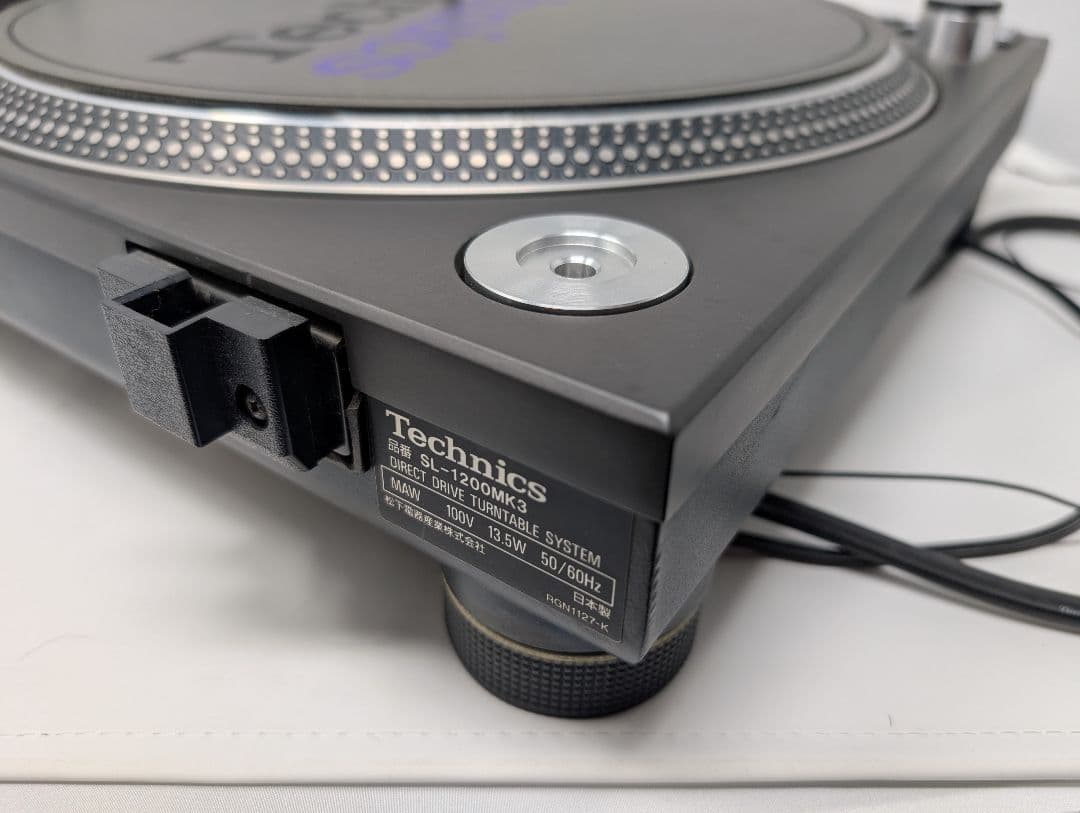 【良品・動作確認済】Technics SL-1200MK3 ターンテーブル 黒