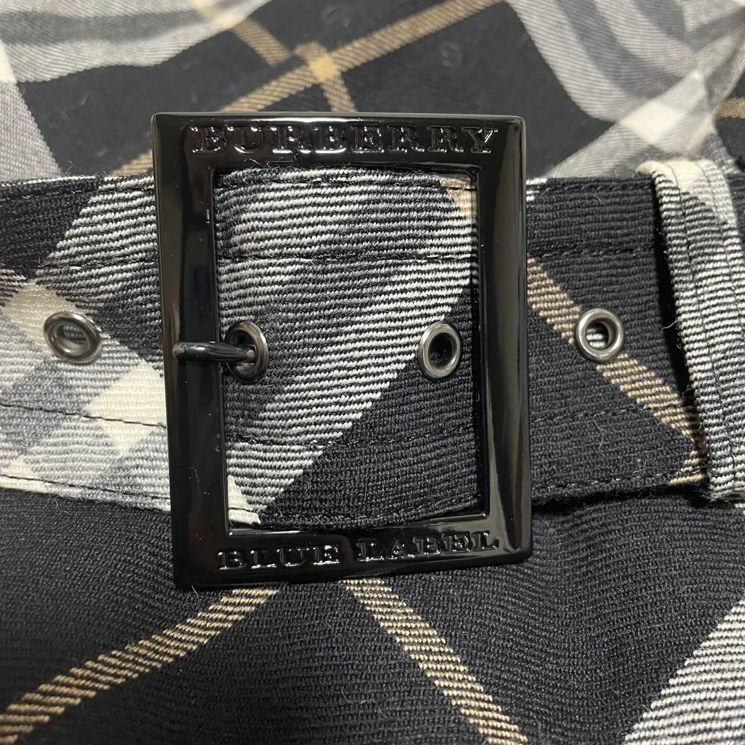 BurberryBlueLabel ワンピース　ノバチェック　腰ベルト　y2k
