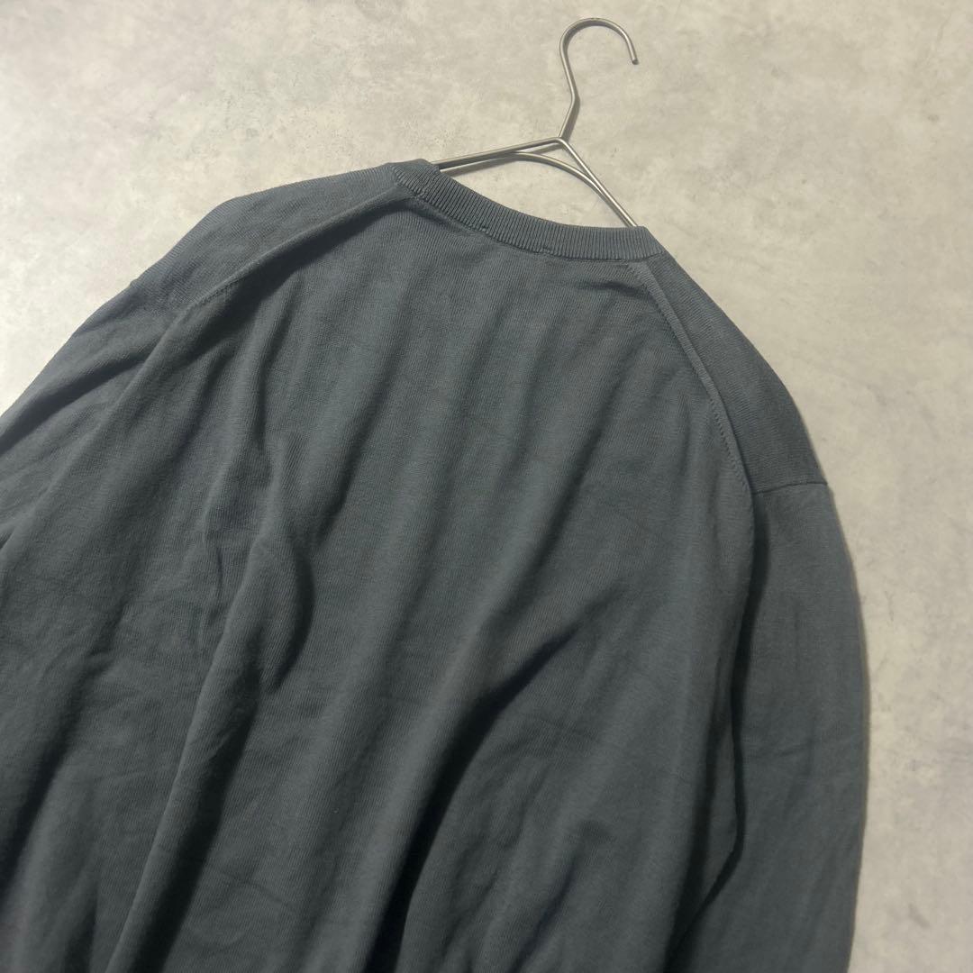 ジョンスメドレー ニット シーアイランドコットン クルーネック 現行タグ グレー