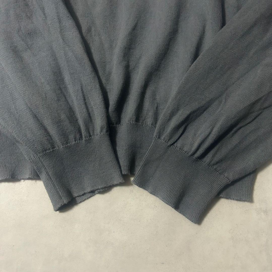 ジョンスメドレー ニット シーアイランドコットン クルーネック 現行タグ グレー