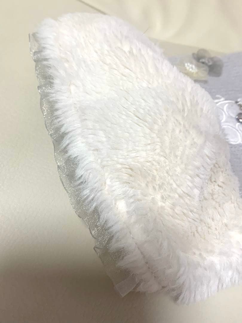 【犬用ワンピース】グレー/ニット/ファー/犬用服/for pets only