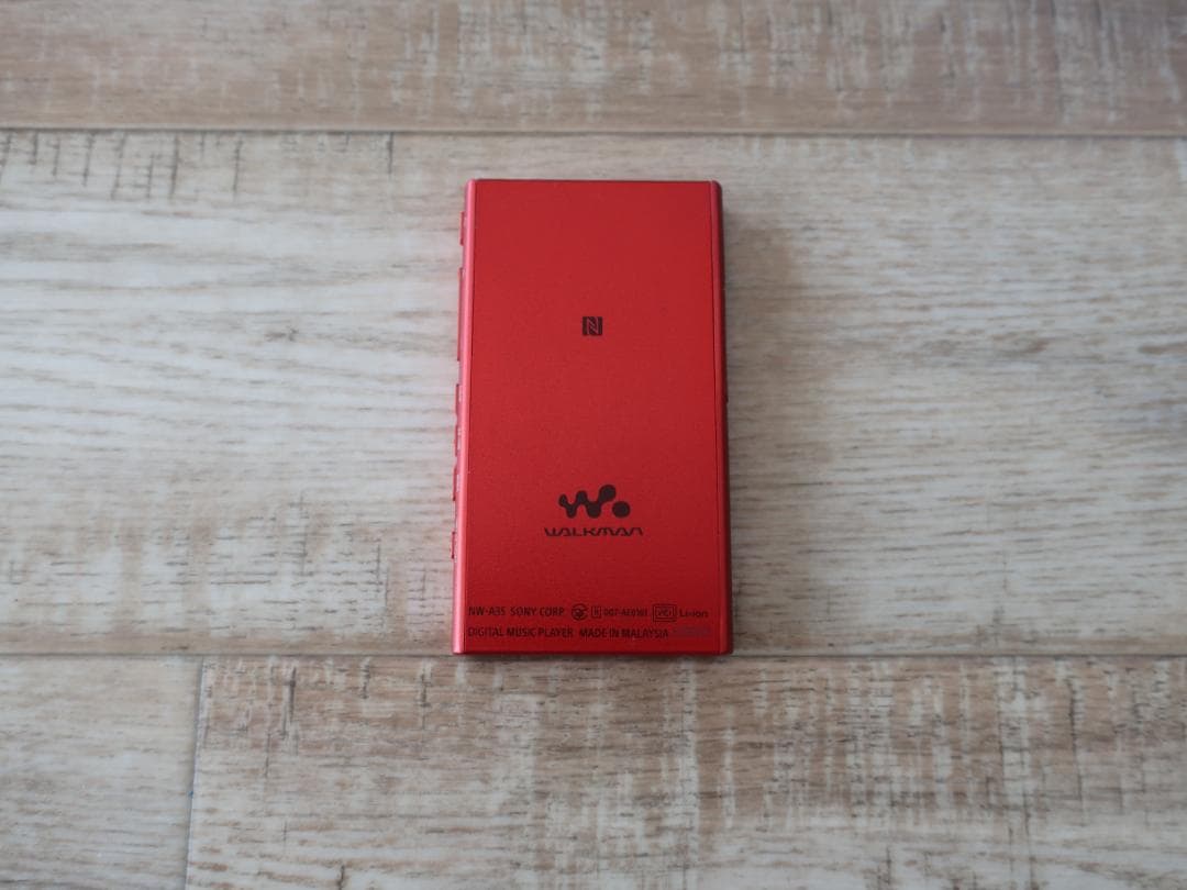 ★人気 希少 SONY NW-A35 16GB 高音質 ハイレゾウォークマン 赤
