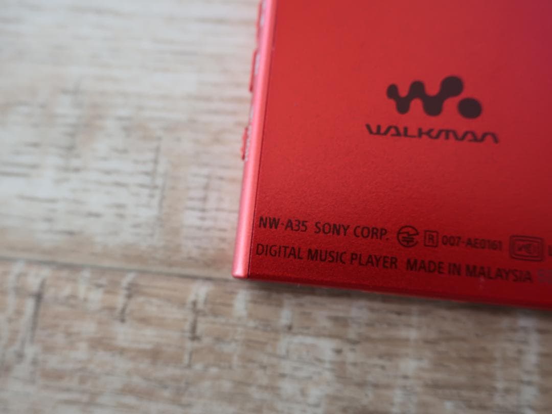 ★人気 希少 SONY NW-A35 16GB 高音質 ハイレゾウォークマン 赤