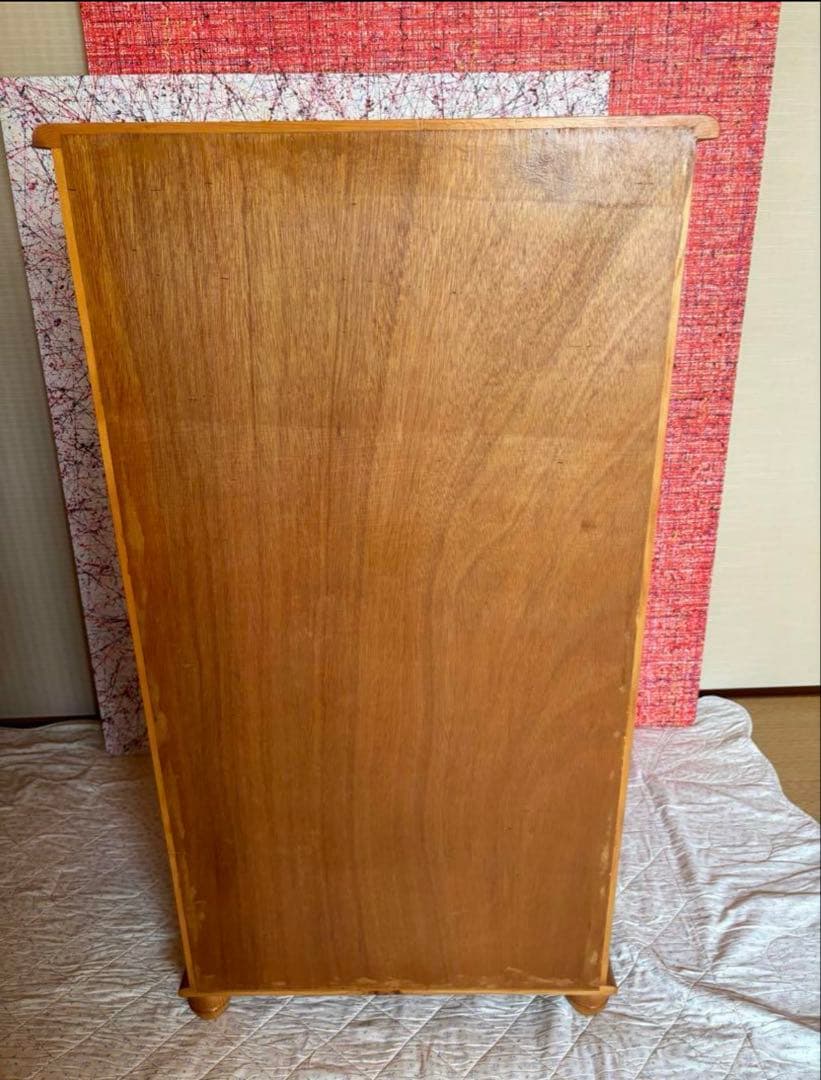 カントリー調　木製7段チェスト