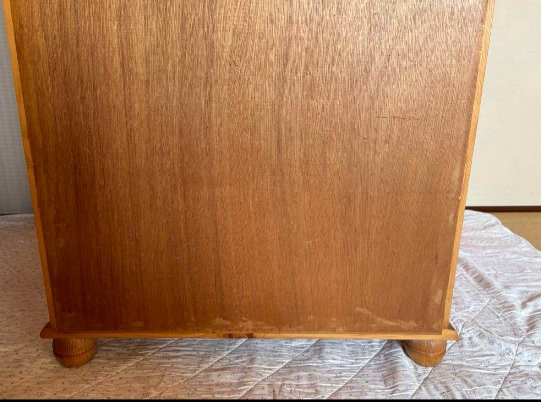 カントリー調　木製7段チェスト