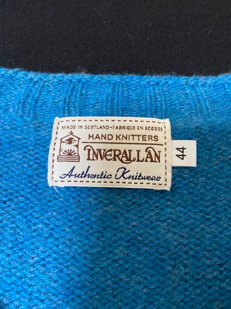 INVERALLAN シェットランドセーター オーセンティック　英国製　青系