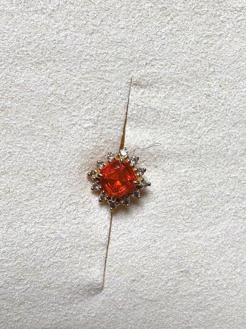 片耳　ビズー bizoux アントゥシュー　ファイヤーオパール　ピアス