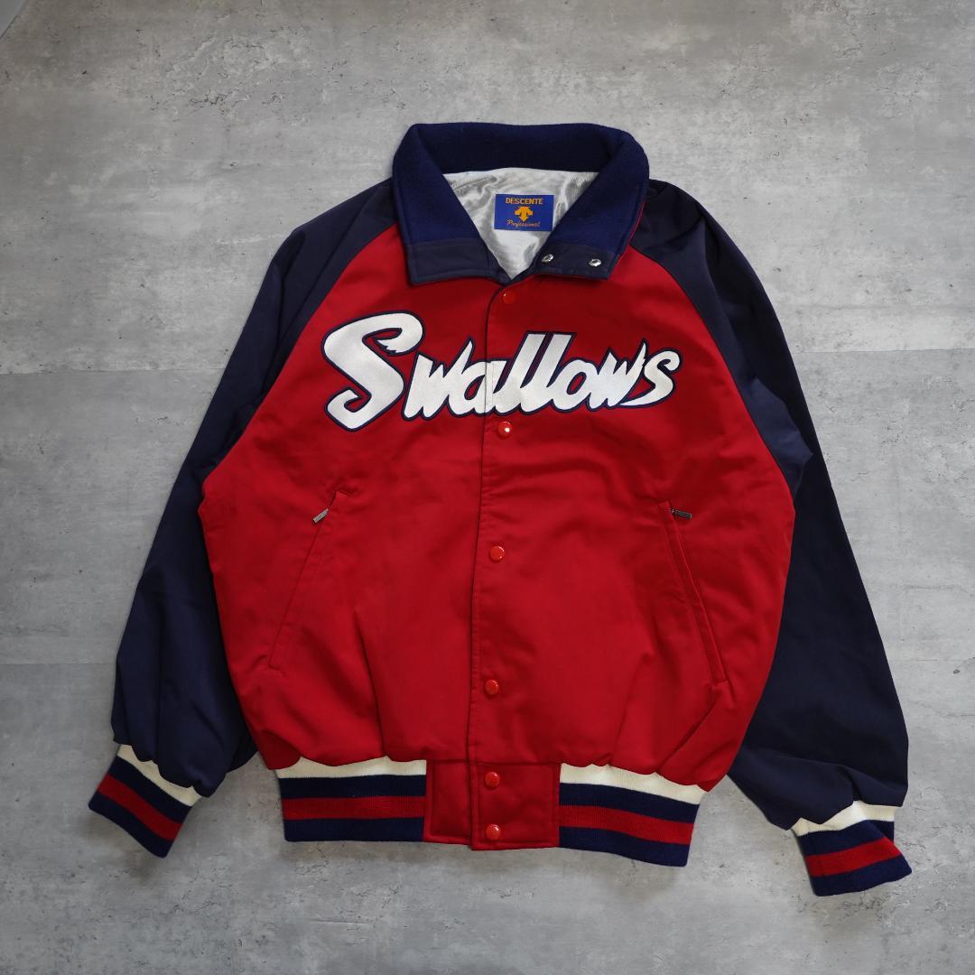 東京ヤクルトスワローズ　グラウンドコート　スタジャン　プロコレ　デサント　M