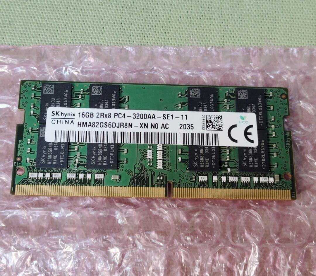 SK hynix 16GB 1枚 DDR4 3200MHzノート用メモリーii