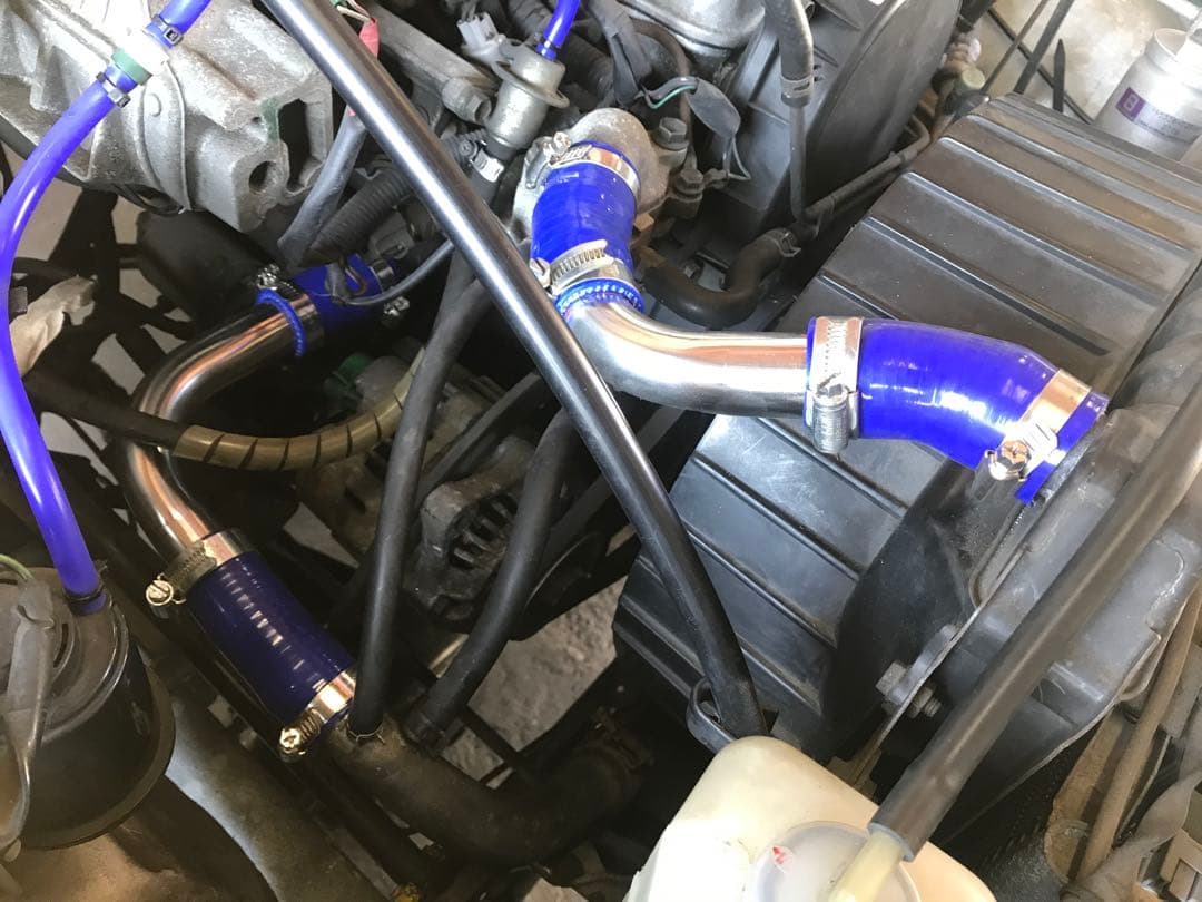 【オーダー専用】ジムニーJA11 ラジエターホース 3点set SUSパイプMT