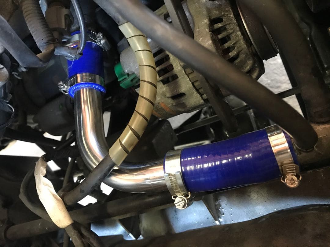 【オーダー専用】ジムニーJA11 ラジエターホース 3点set SUSパイプMT