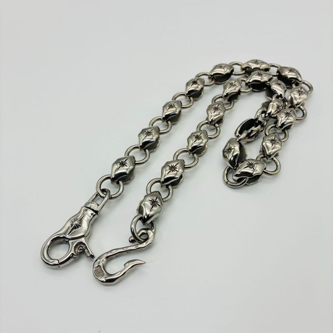 SAAD サード ウォレットチェーン 太陽神 ロゴ シルバー y2k