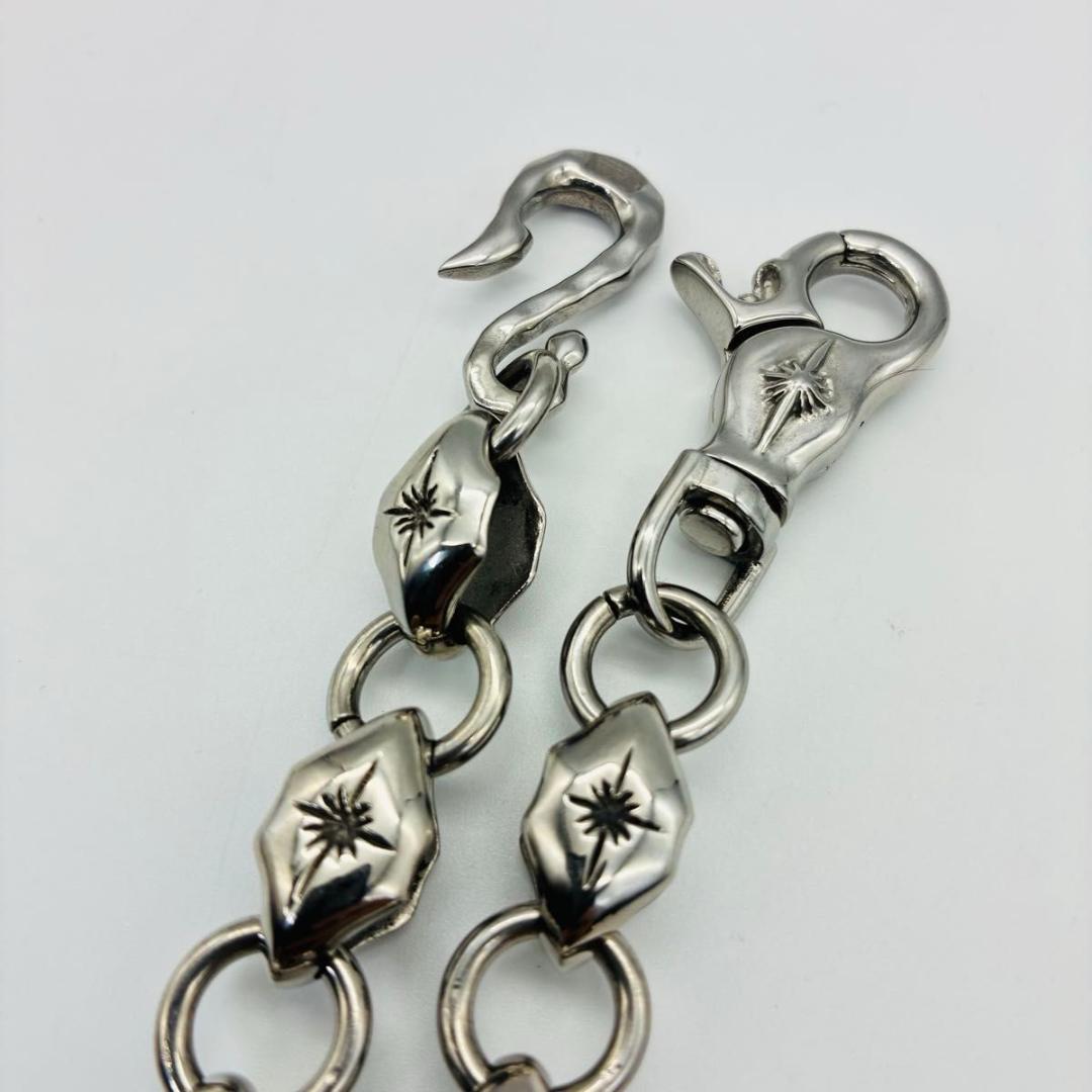 SAAD サード ウォレットチェーン 太陽神 ロゴ シルバー y2k