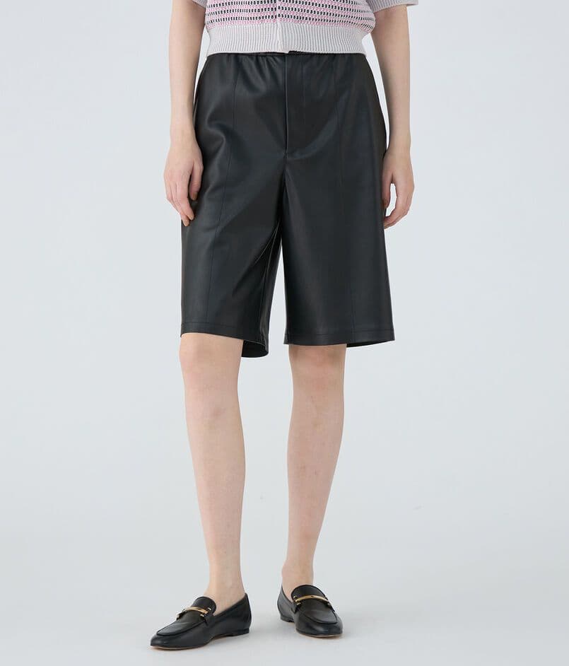 MACPHEE レザーライク ハーフパンツ トゥモローランド