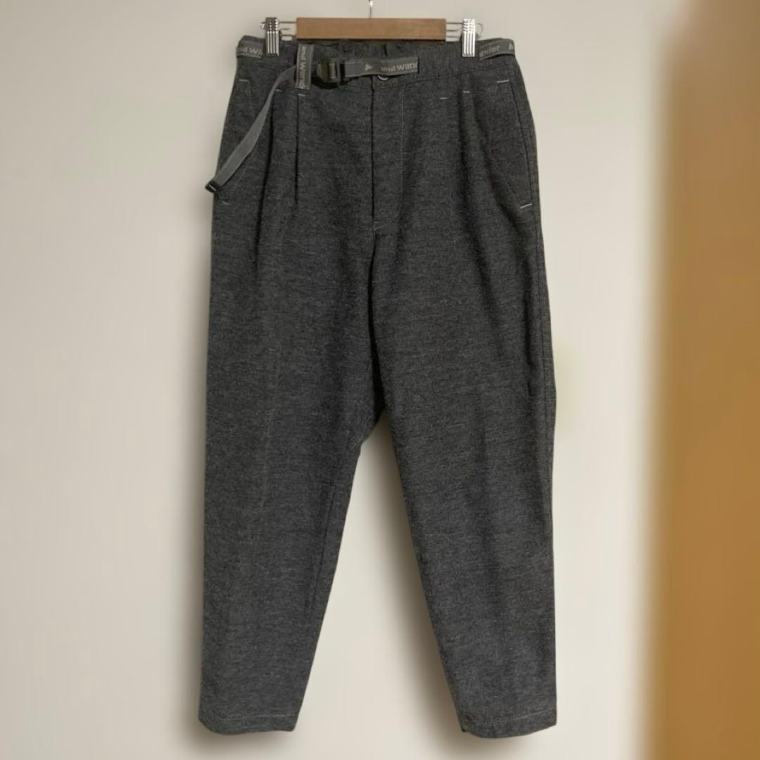 and wander wool twill tapered pants Mサイズ