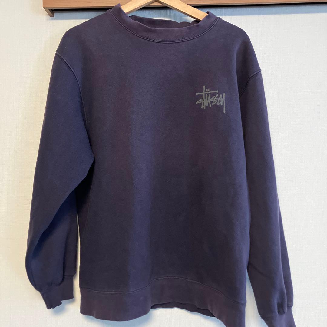 STUSSYスウェットSサイズ ドラゴン　USA製　紺タグ
