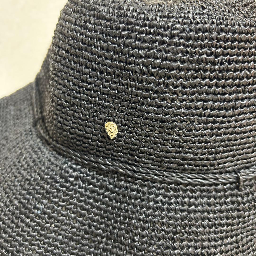 【美品】ヘレンカミンスキー プロヴァンス10 ラフィアハット チャコール