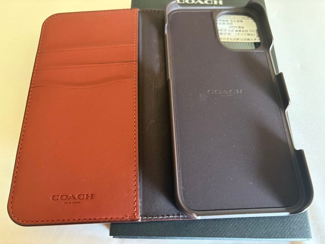 COACH モノグラム 手帳型iPhoneケース