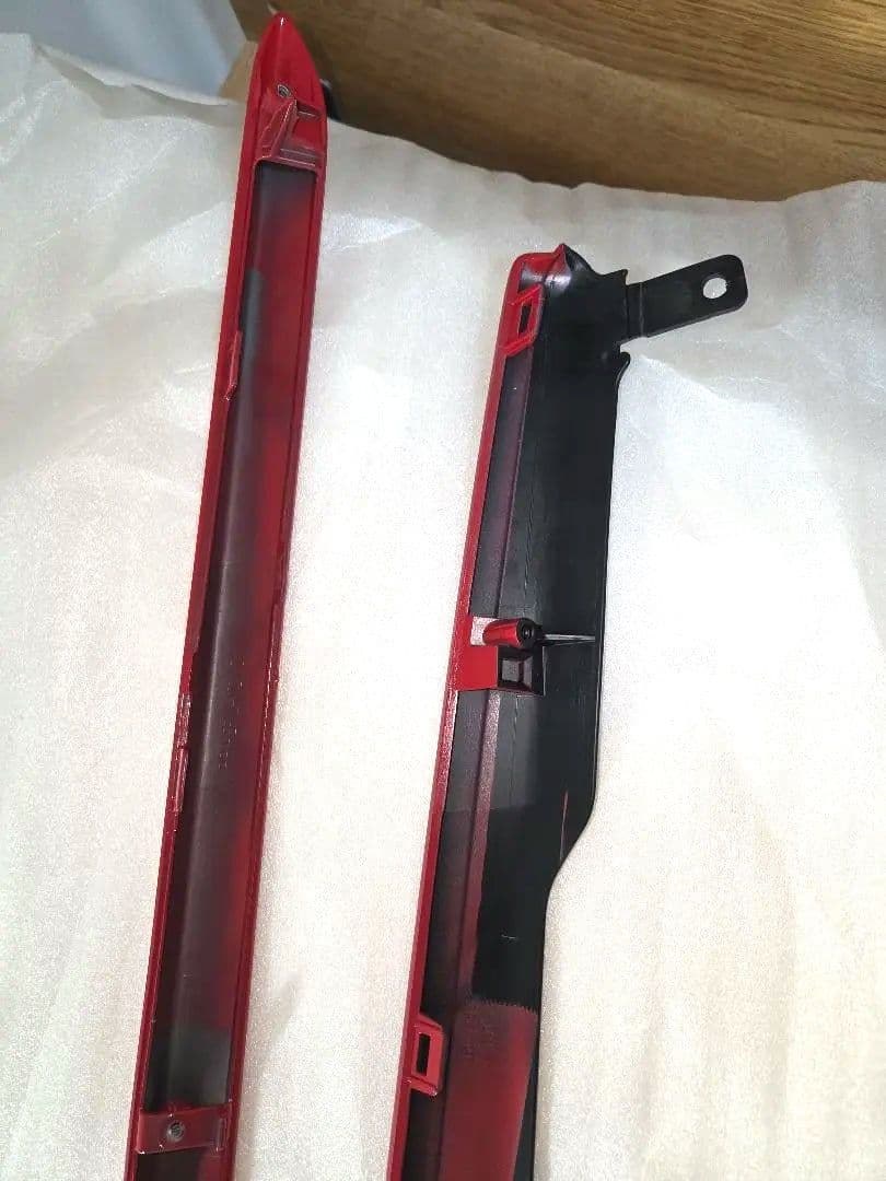 ★未使用★アルトターボRS純正フロント、リヤバンパ－ロアガーニッシュピュアレッド