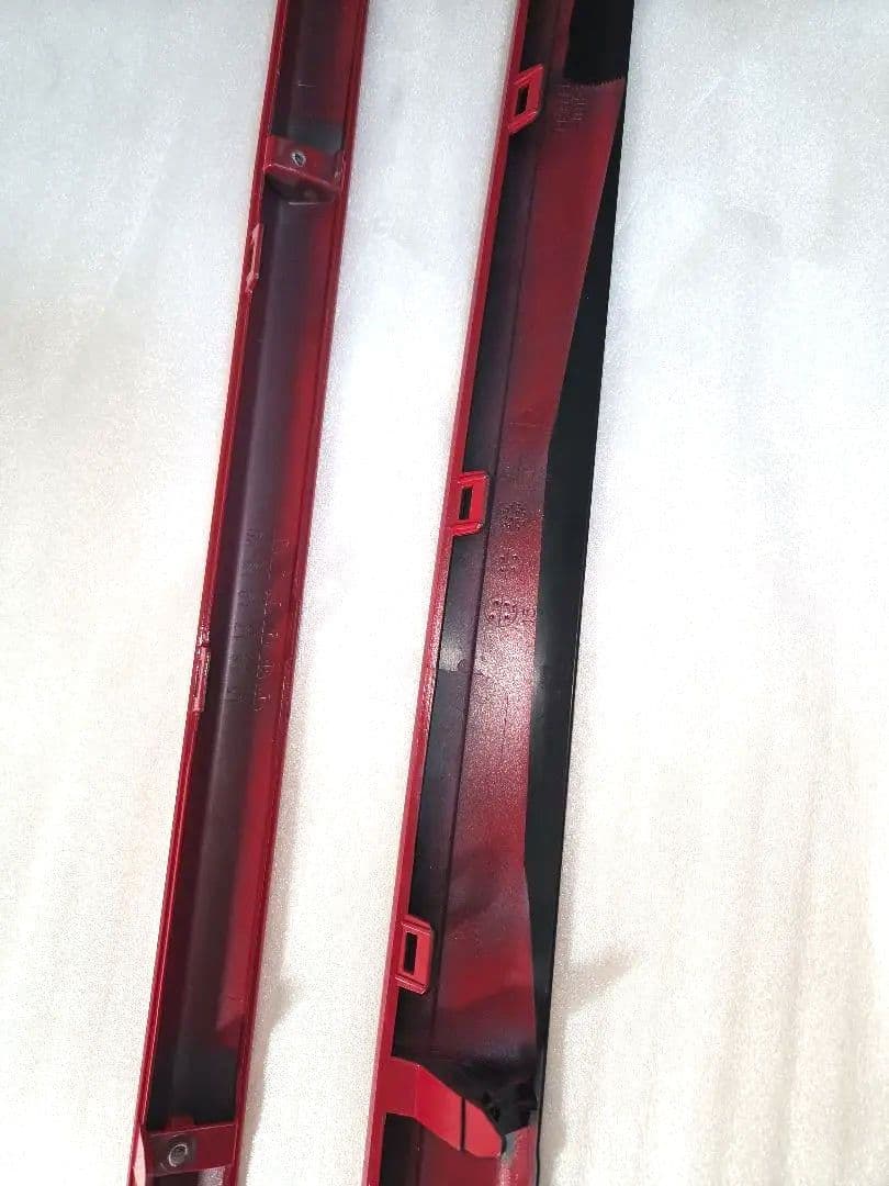 ★未使用★アルトターボRS純正フロント、リヤバンパ－ロアガーニッシュピュアレッド