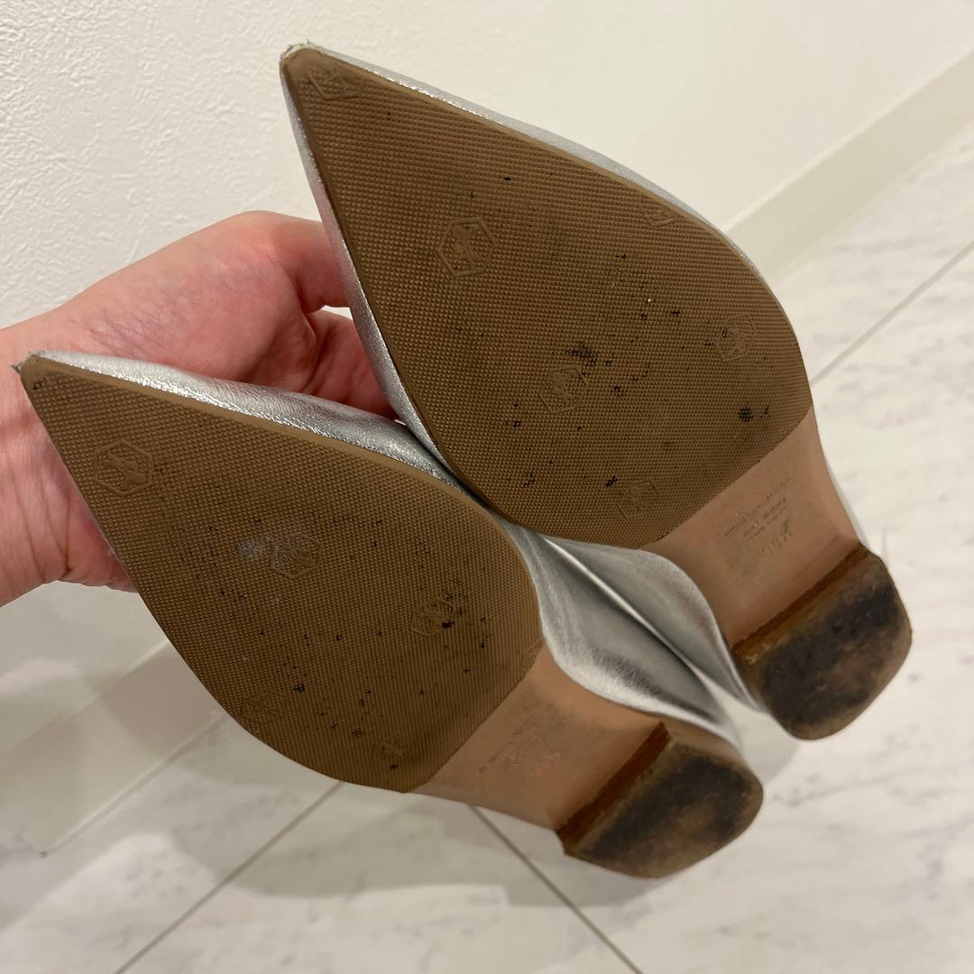 ペリーコ　38.5 シルバー　フラットシューズ