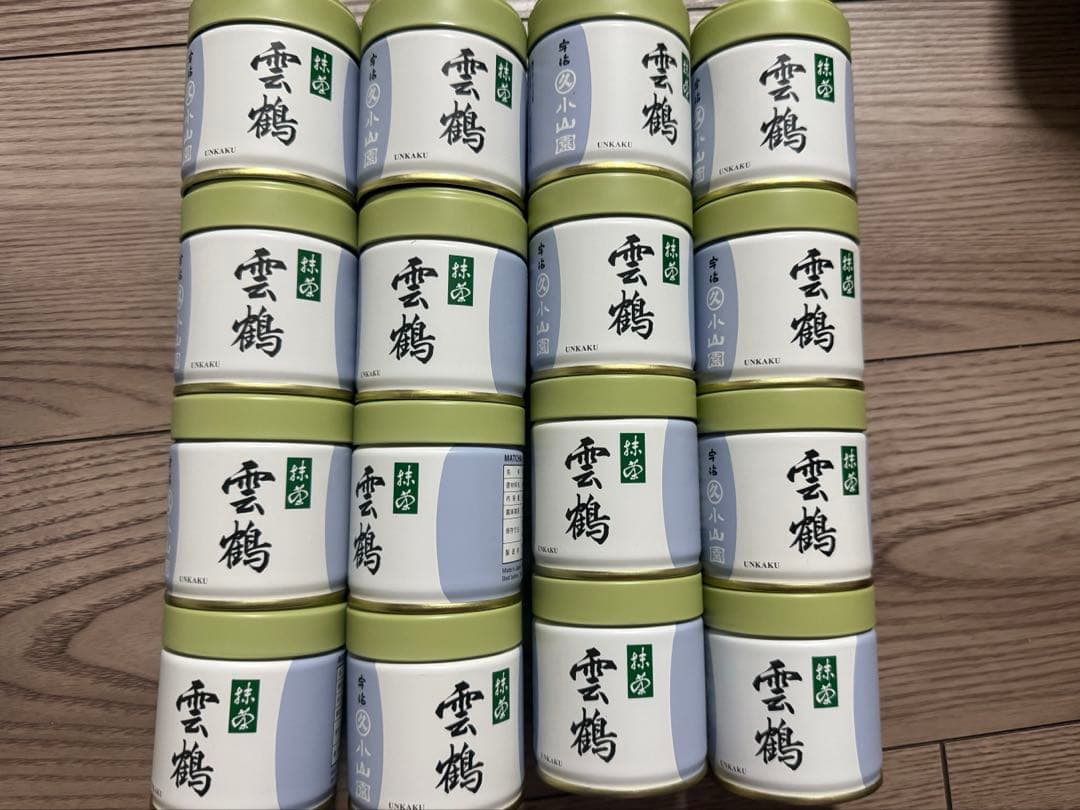 雲鶴宇治抹茶丸久小山園16缶セット40g入り 賞味期限2026年3月