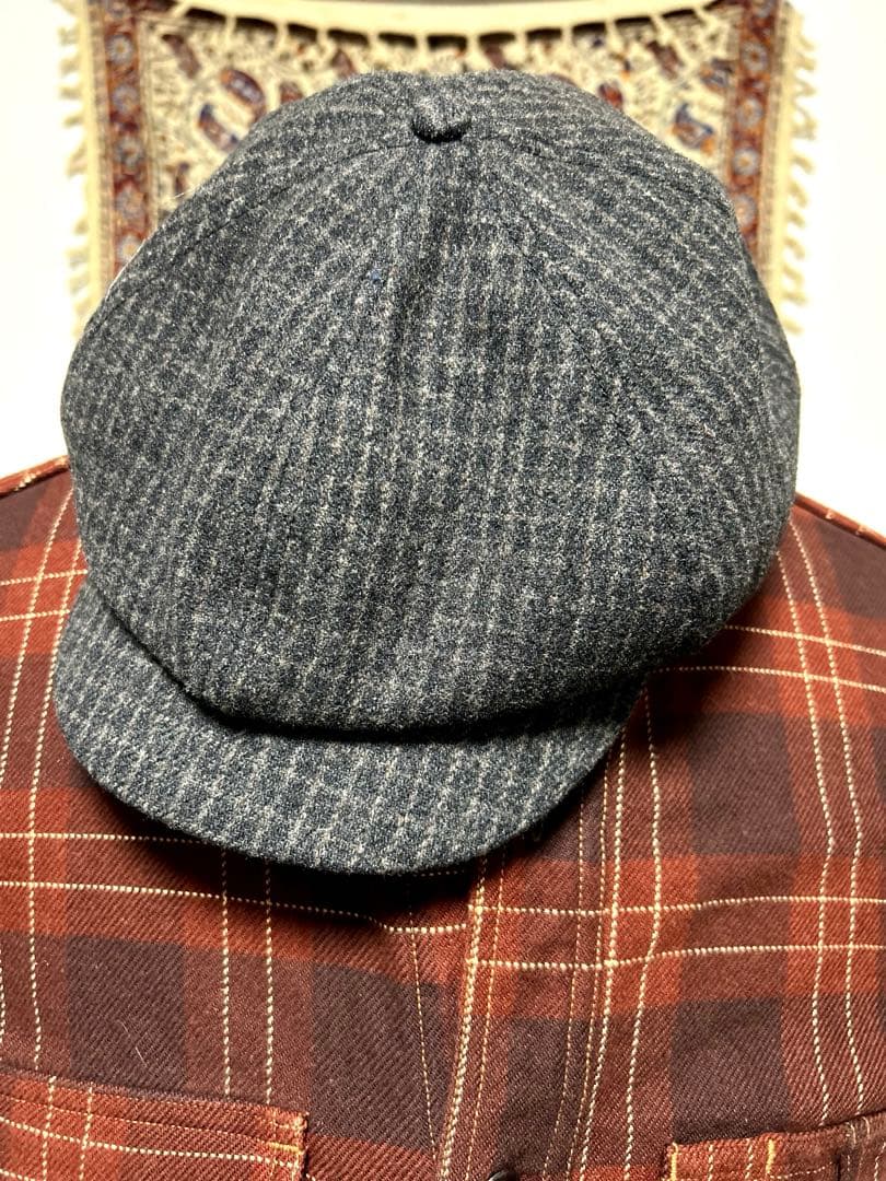 希少　ウールチェック　ニュースボーイキャップ　RRL 少量生産