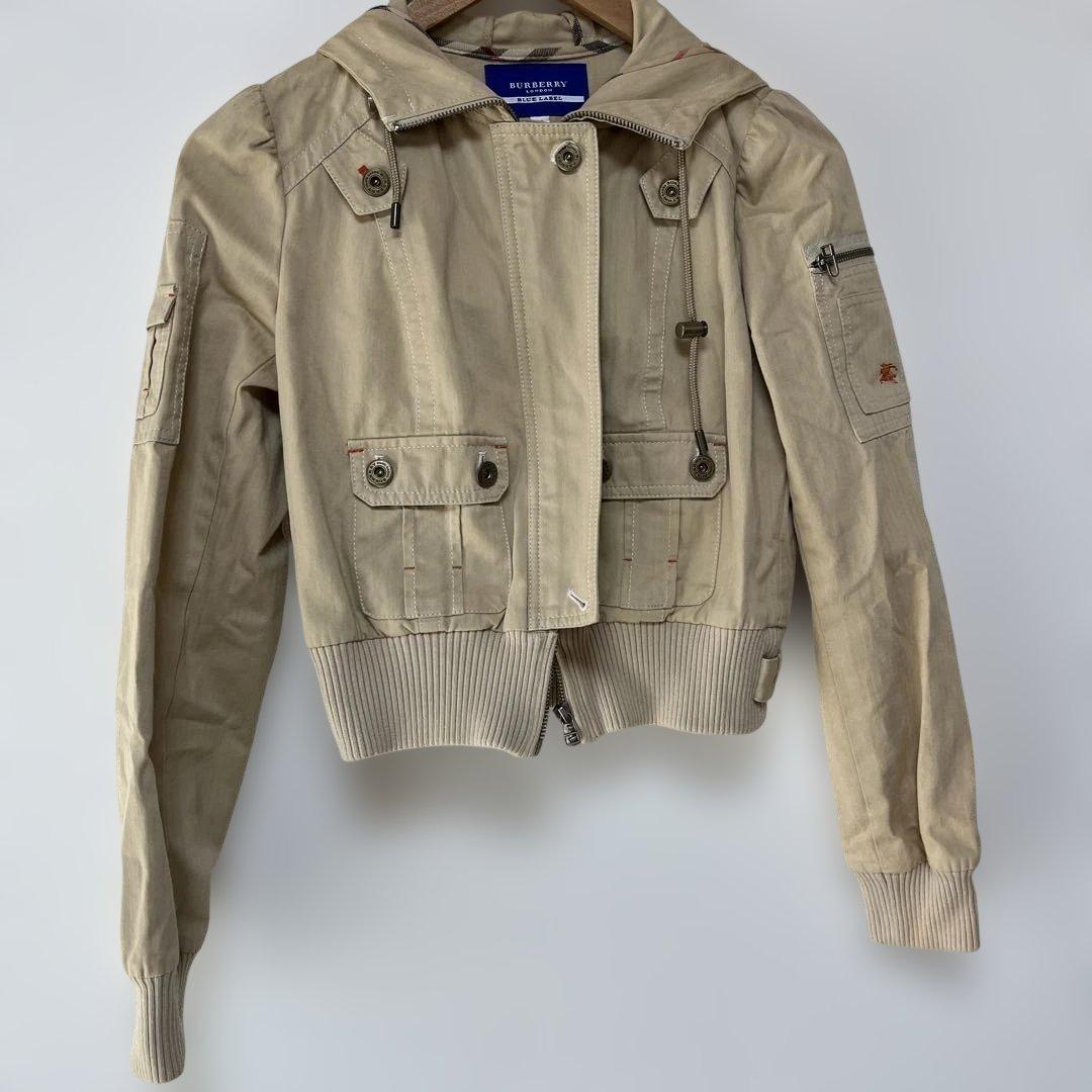 BURBERRY BLUE LABEL フード付きジャケット サイズ38