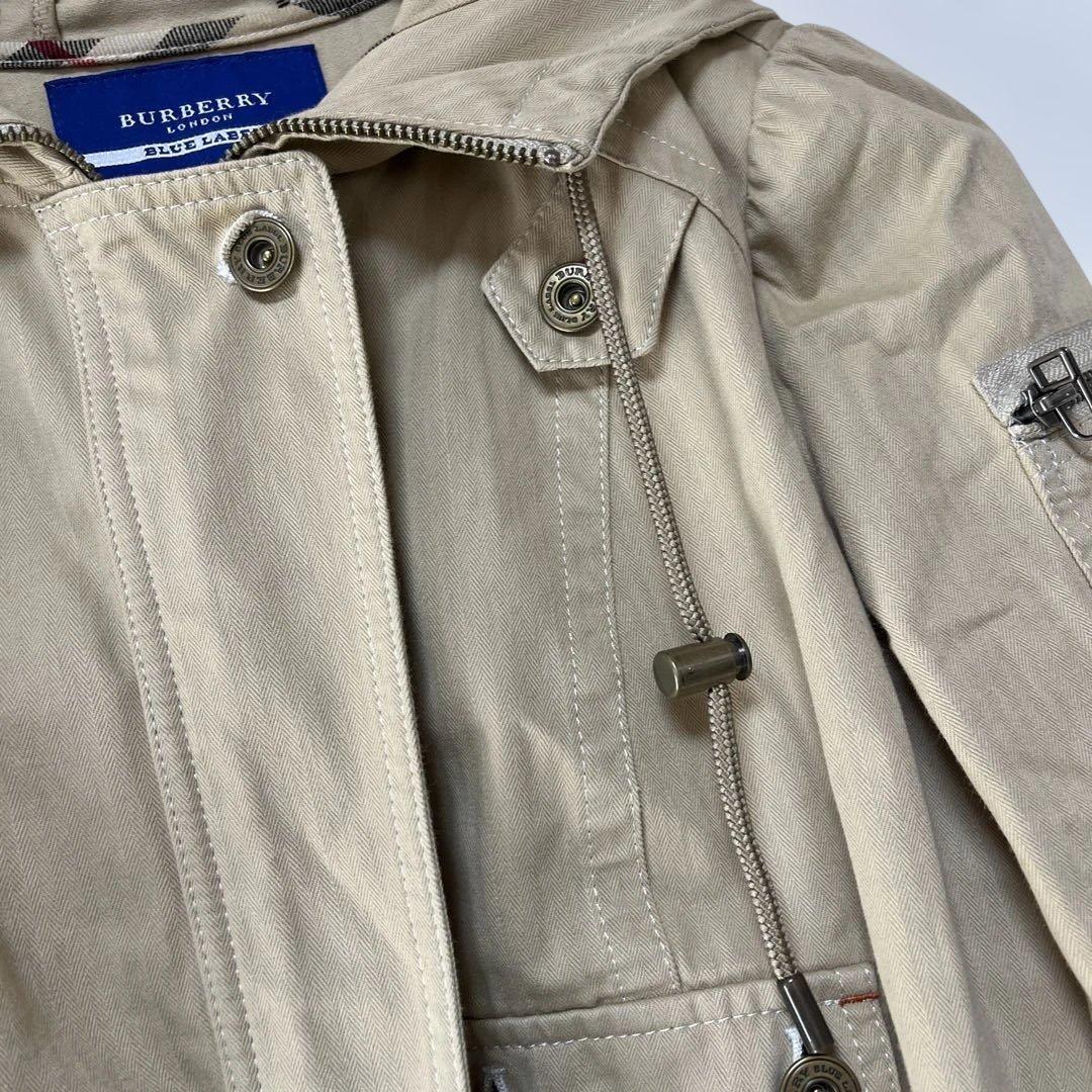 BURBERRY BLUE LABEL フード付きジャケット サイズ38