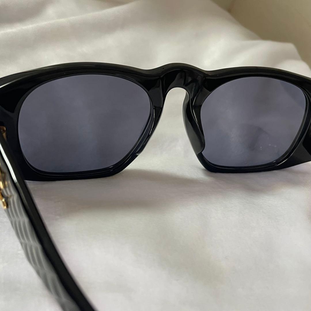 希少 CHANEL シャネル サングラス マトラッセ ココマーク 01450 黒