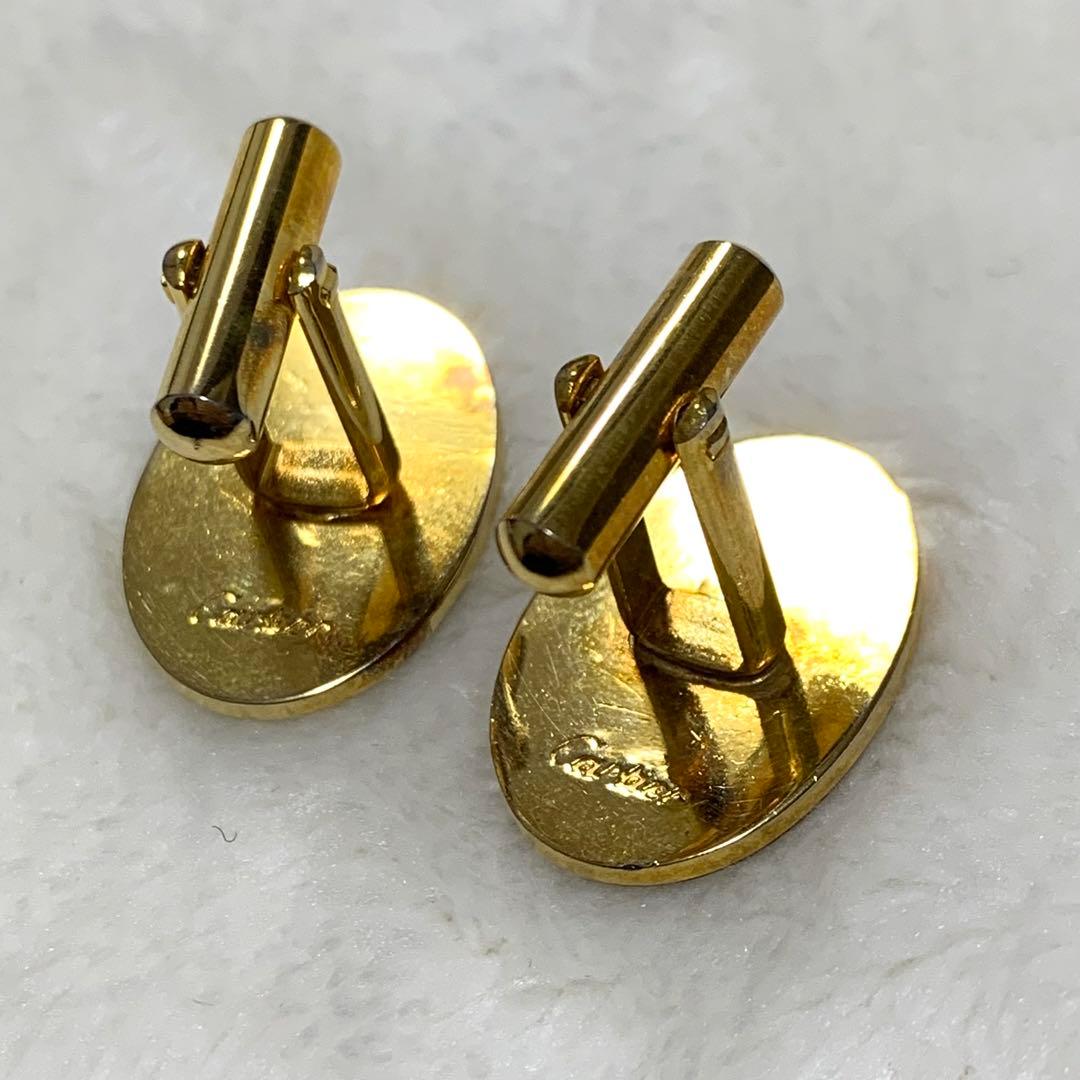 希少 Vintage Cartier カルティエ 2C ロゴ カフス タイピン